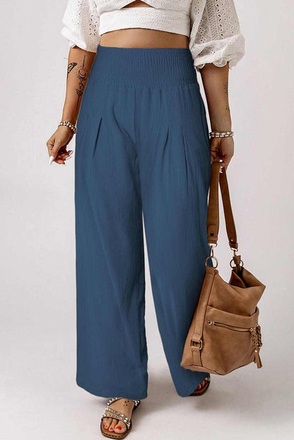 Waistband Wide Leg Pants 