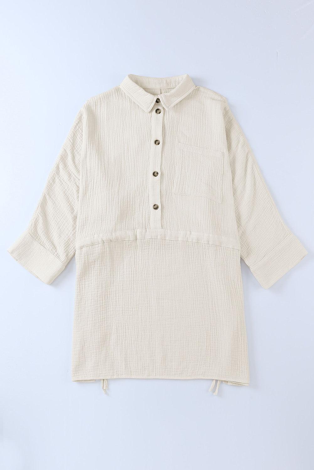 100% Cotton Casual Dress - Vesteeto