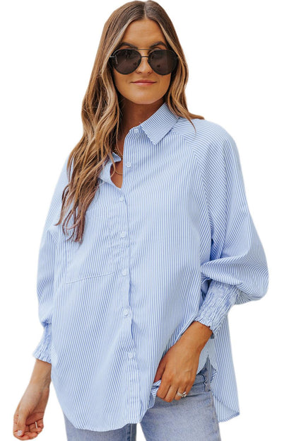 The Shirred Cuffs Shirt - Vesteeto