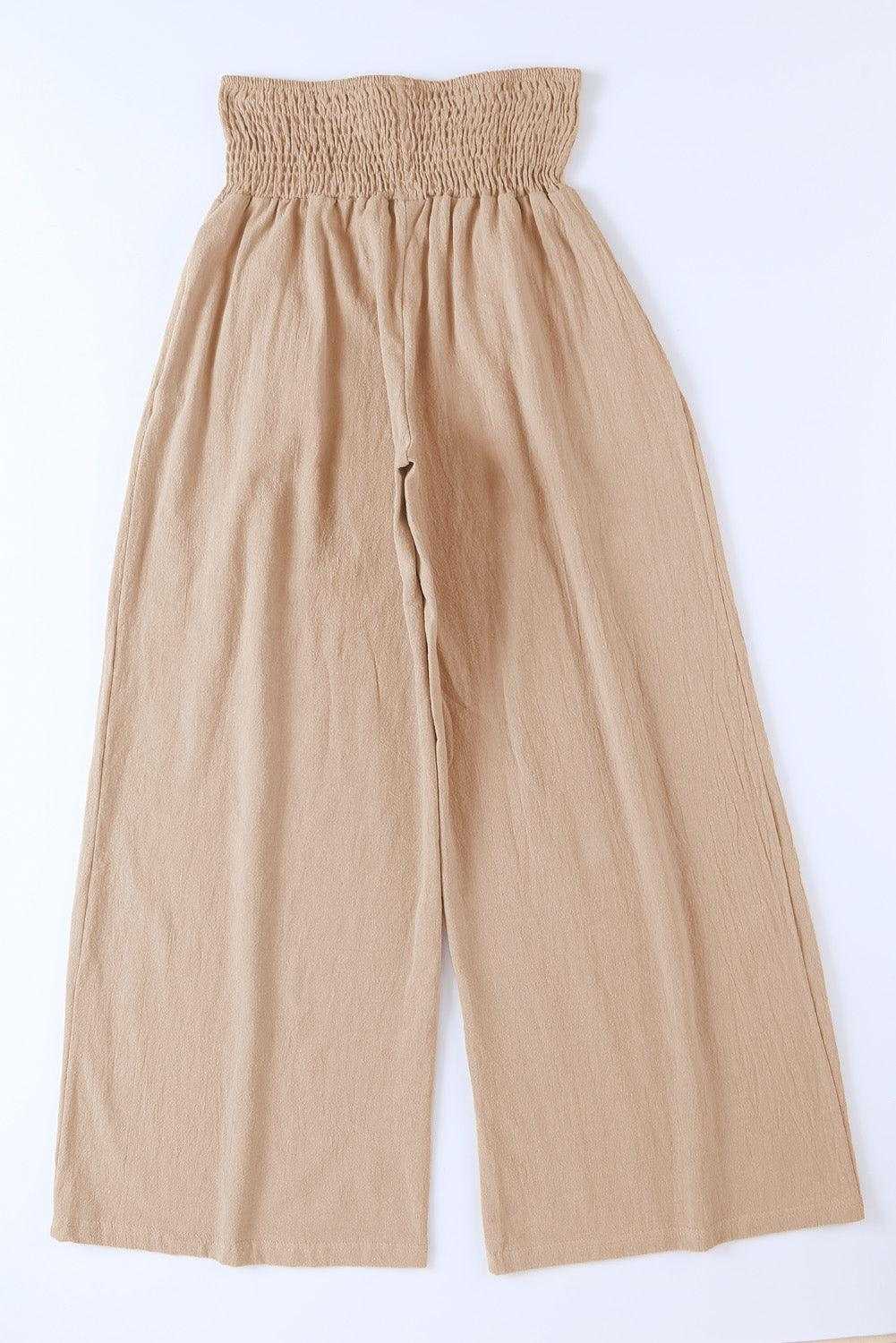 Waistband Wide Leg Pants 