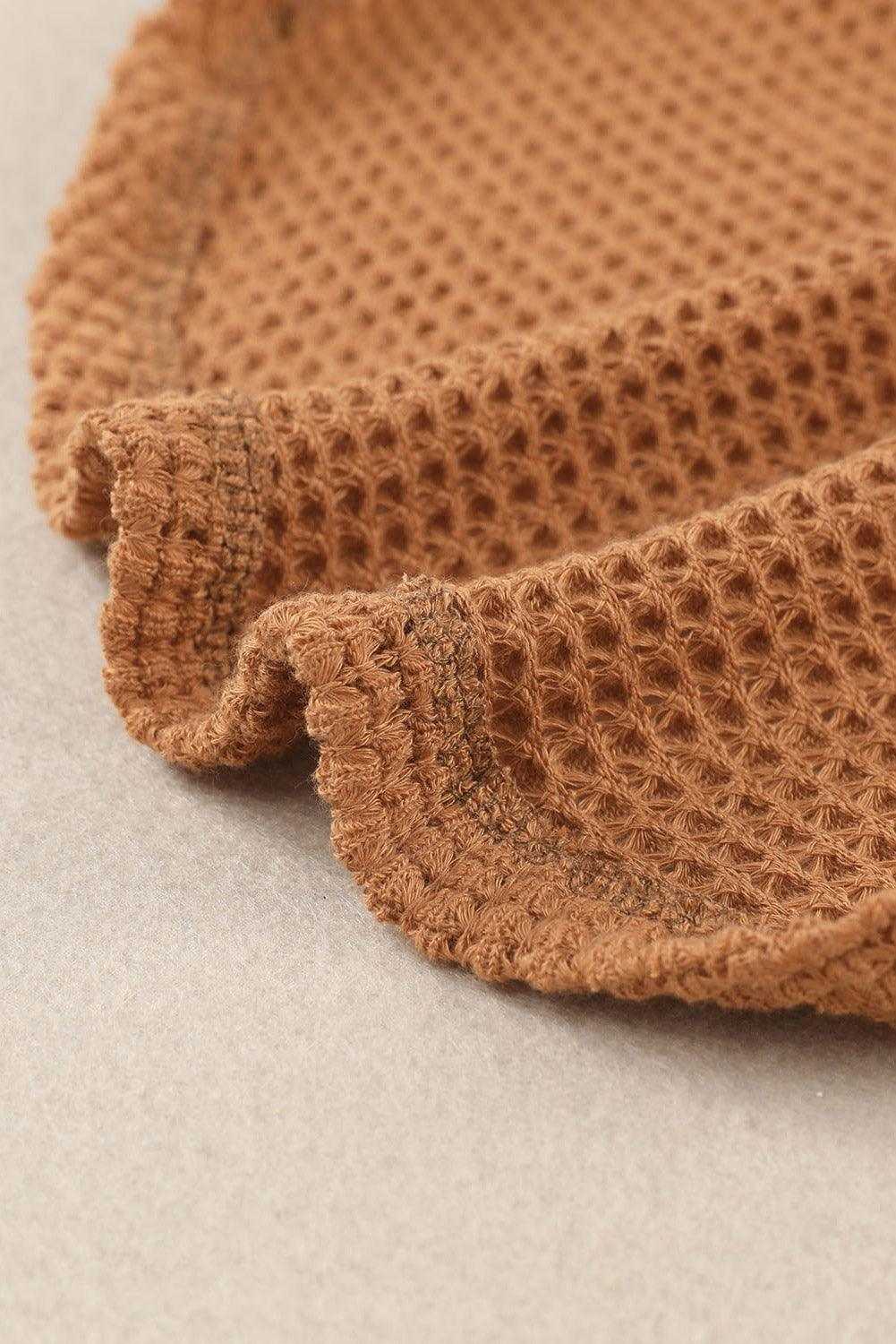 Waffle Knit Shacket 