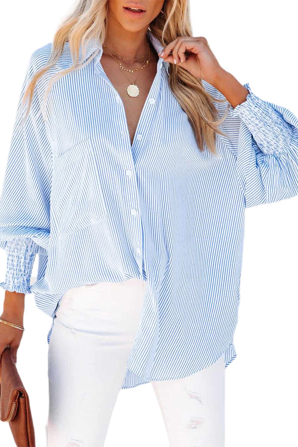 The Shirred Cuffs Shirt - Vesteeto