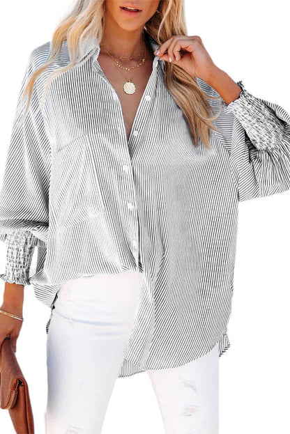 The Shirred Cuffs Shirt - Vesteeto