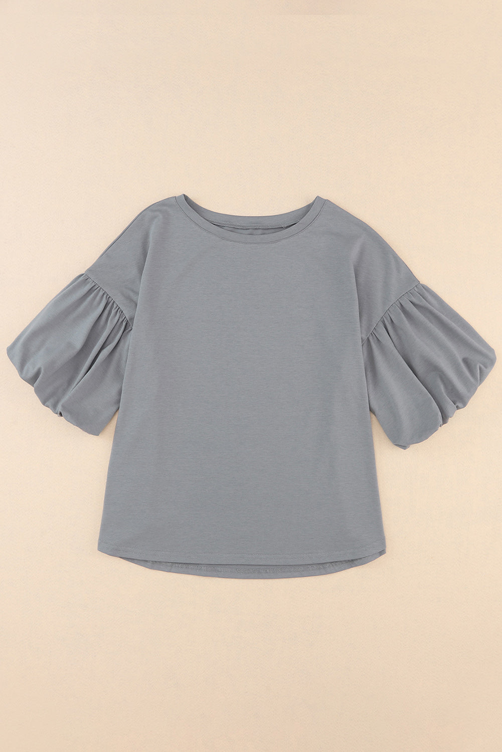 Solid Color Casual Top 