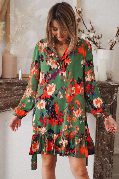 Flounce Hem Dress 