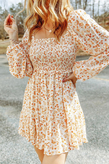 Boho Floral Dress - Vesteeto