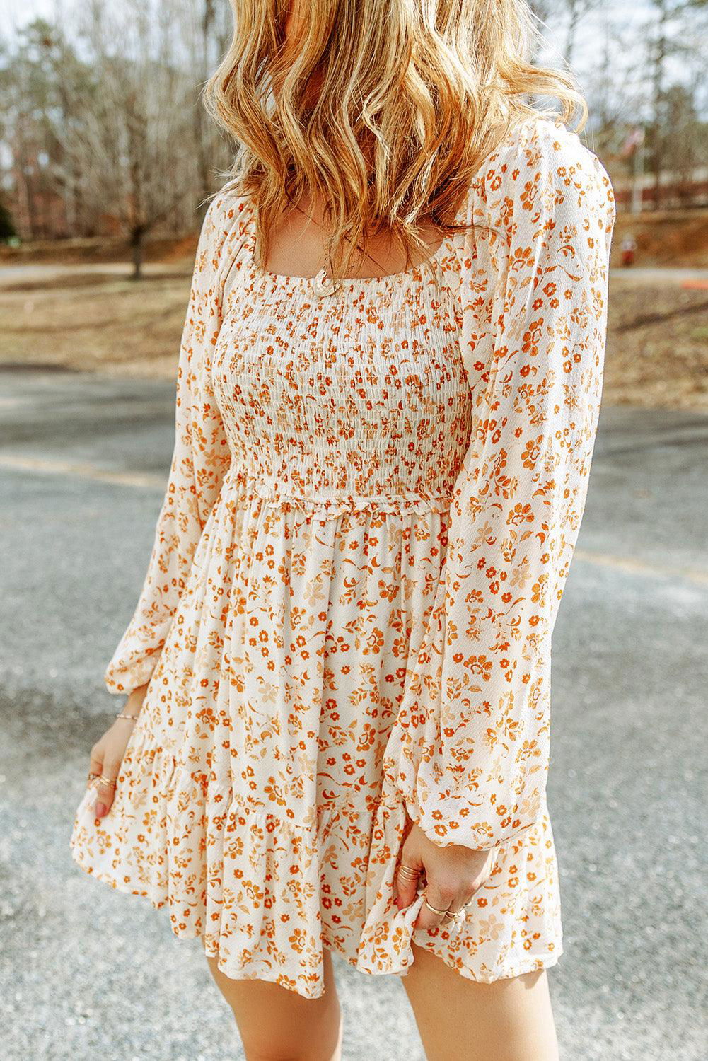 Boho Floral Dress - Vesteeto