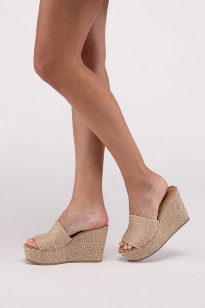 Bounty-S Wedge Platform Heels - Vesteeto