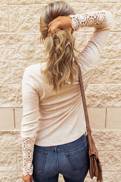 Crochet Henley Top - Vesteeto