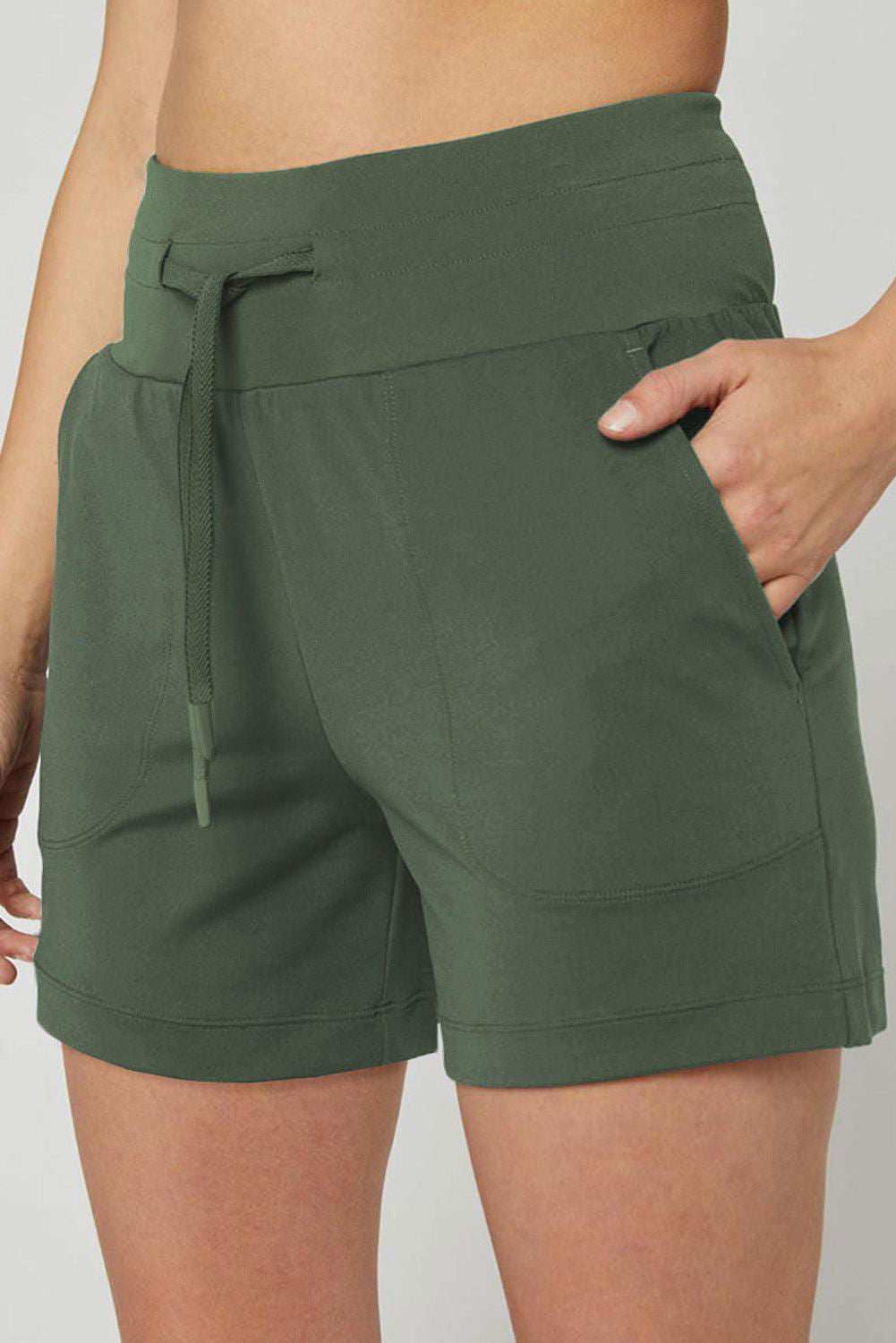 Drawstring Swim Shorts with Pockets - Vesteeto