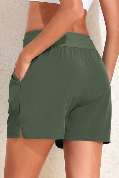 Drawstring Swim Shorts with Pockets - Vesteeto