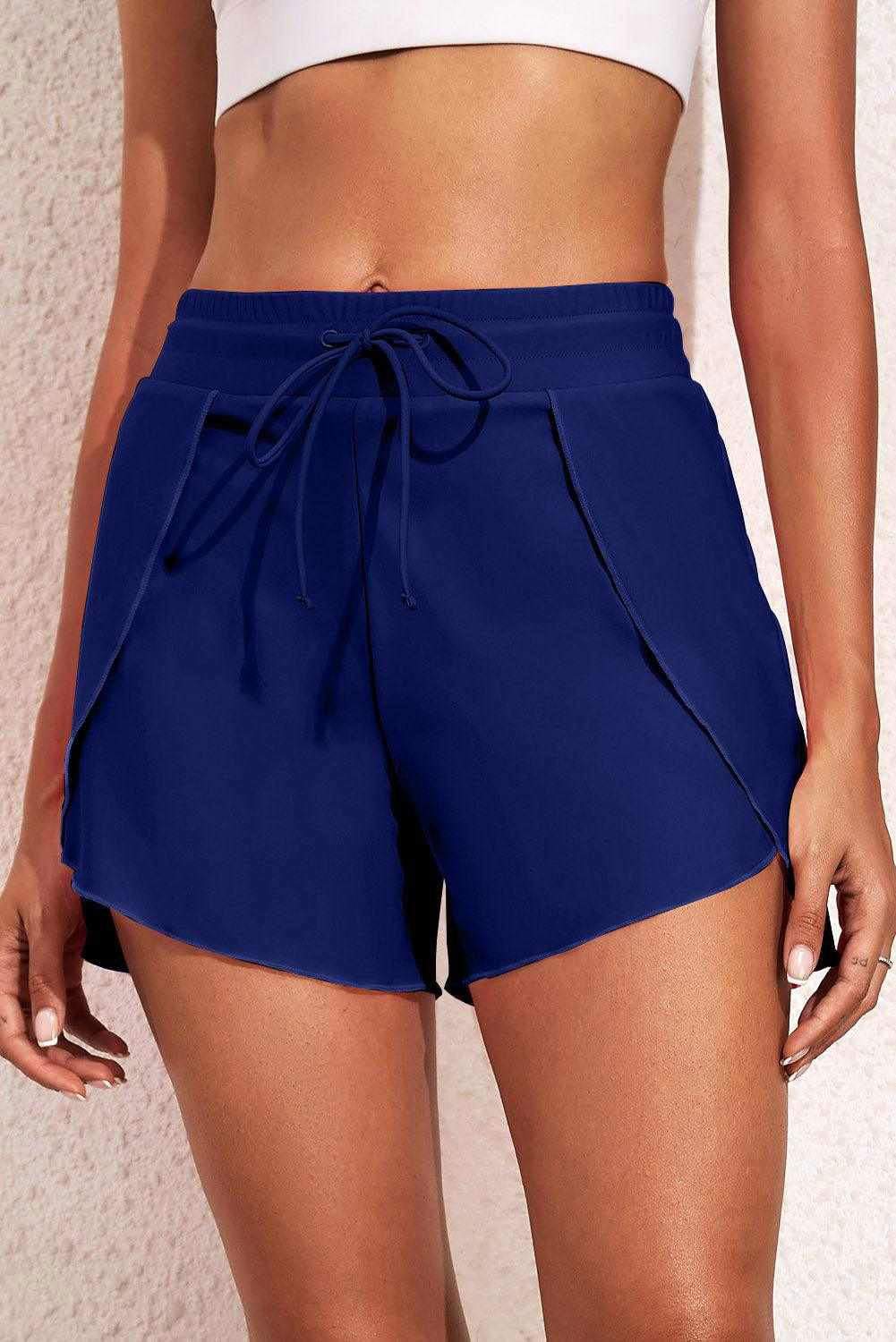 Drawstring Waist Swim Shorts - Vesteeto