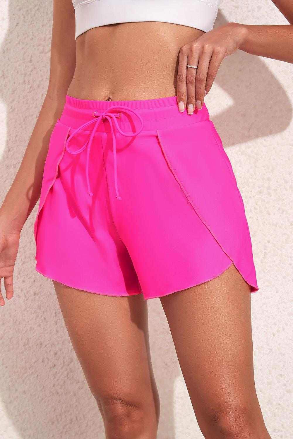 Drawstring Waist Swim Shorts - Vesteeto