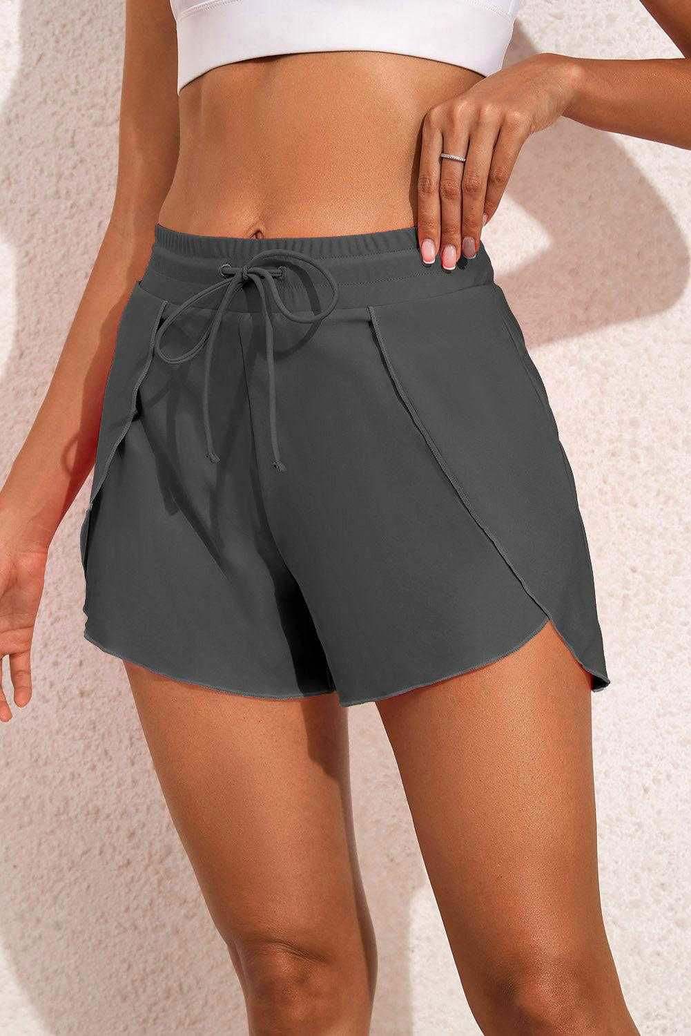 Drawstring Waist Swim Shorts - Vesteeto