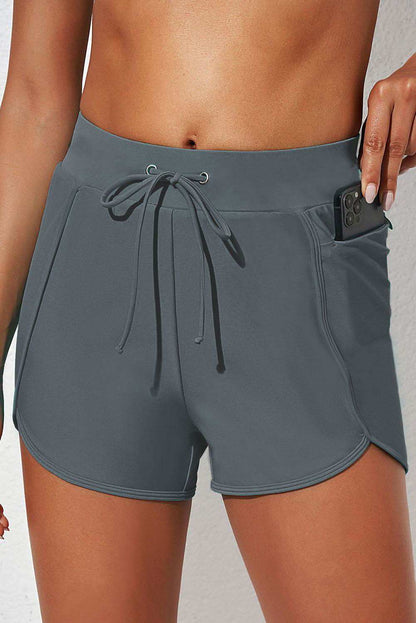 Drawstring Waist Swim Shorts - Vesteeto