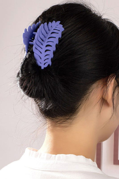 Feather shape hair claw clip - Vesteeto