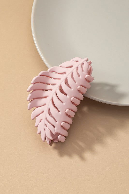 Feather shape hair claw clip - Vesteeto