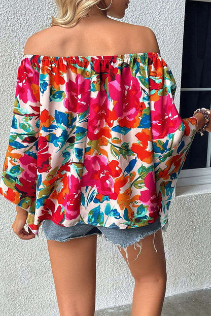 Floral Off Shoulder Top - Vesteeto