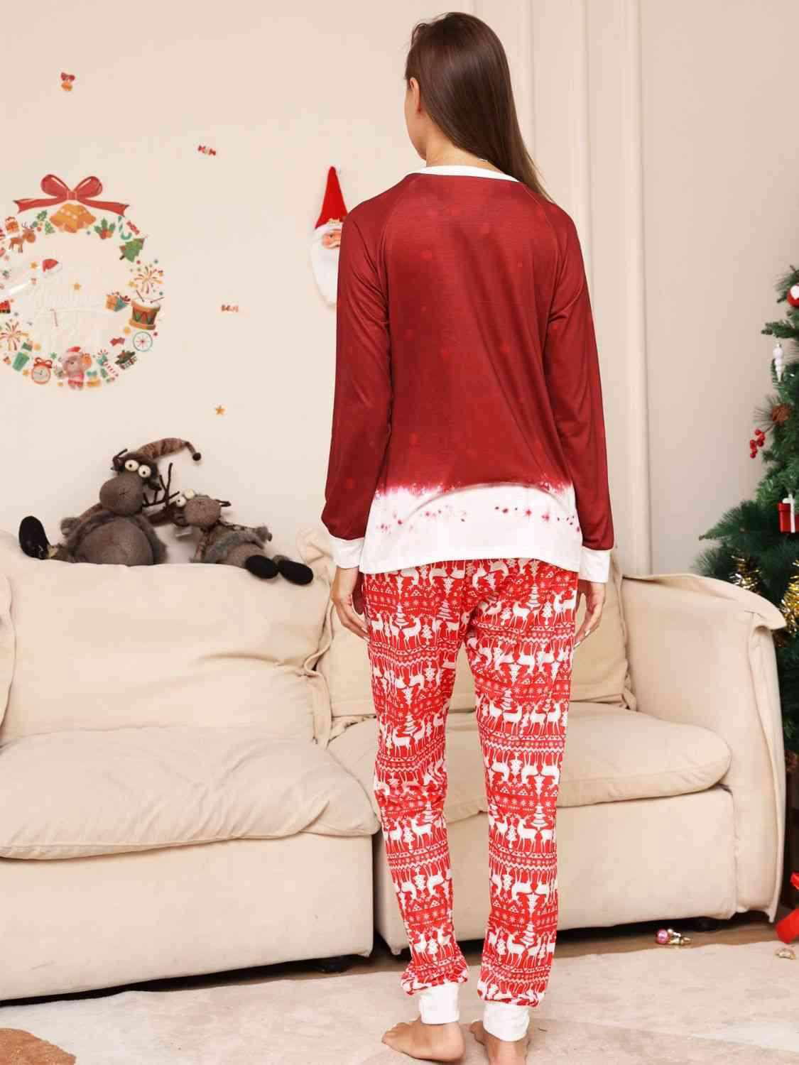 Full Size Snowman Top and Pants Set - Vesteeto