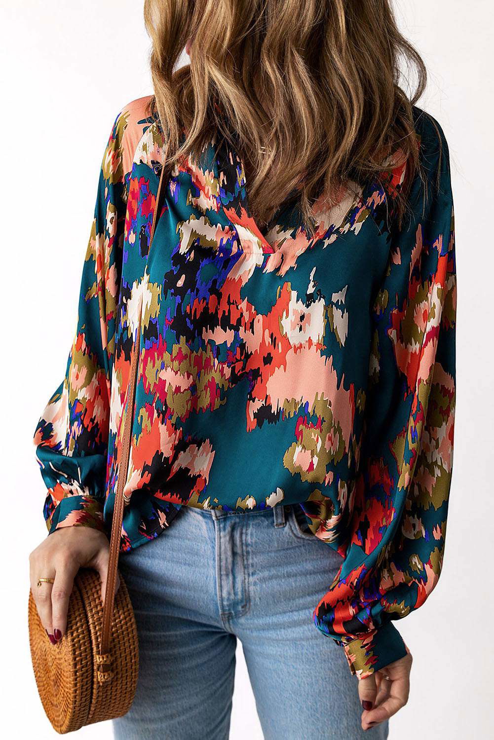 Graffiti Puff Sleeve Blouse - Vesteeto