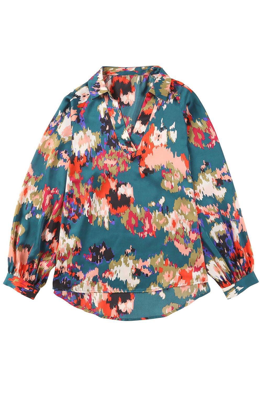 Graffiti Puff Sleeve Blouse - Vesteeto