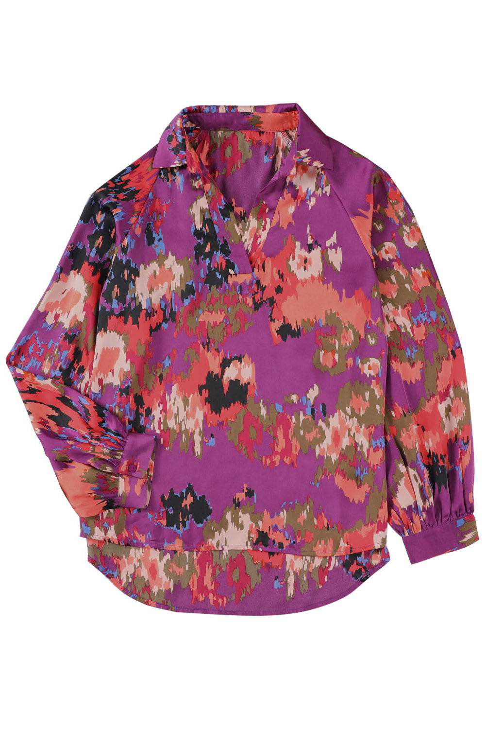 Graffiti Puff Sleeve Blouse - Vesteeto