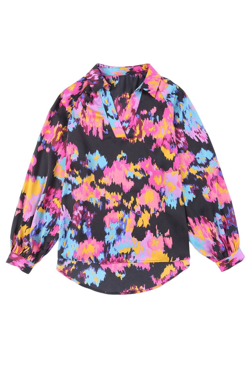 Graffiti Puff Sleeve Blouse - Vesteeto