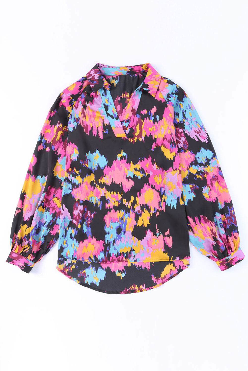 Graffiti Puff Sleeve Blouse - Vesteeto