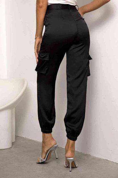 High Waist Pants with Pockets - Vesteeto