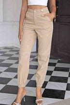 High Waist Pants with Pockets - Vesteeto