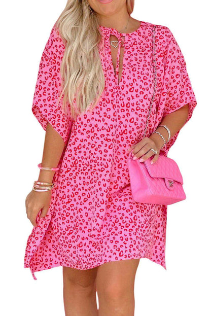 Keyhole Leopard Dress - Vesteeto