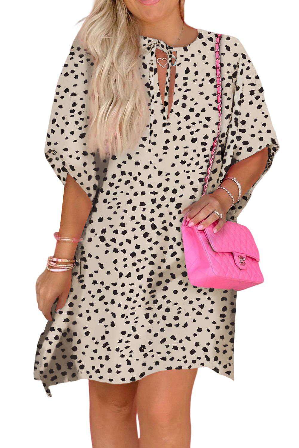 Keyhole Leopard Dress - Vesteeto