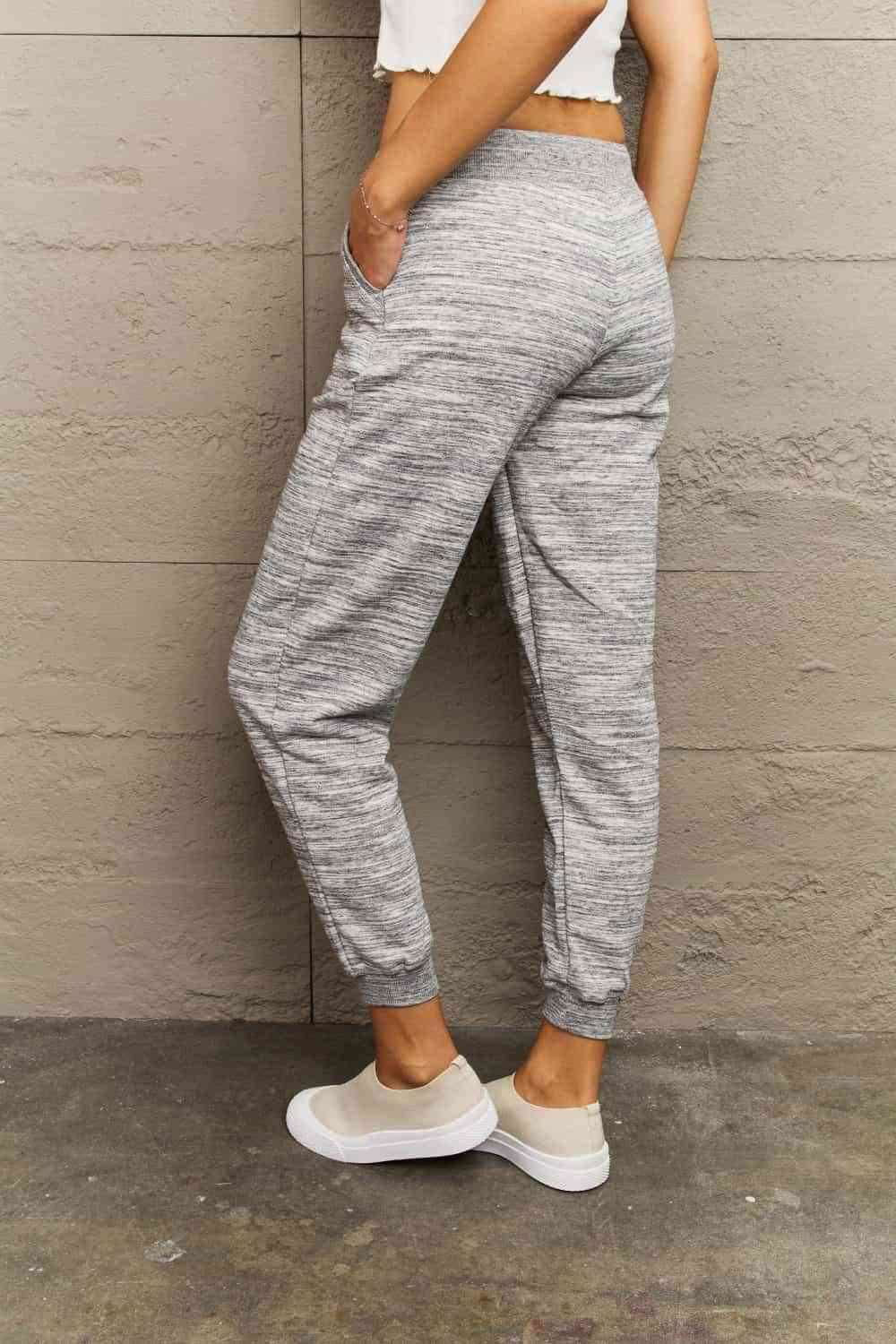 Ninexis Full Size Tie Waist Long Sweatpants - Vesteeto