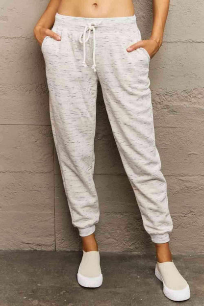 Ninexis Full Size Tie Waist Long Sweatpants - Vesteeto