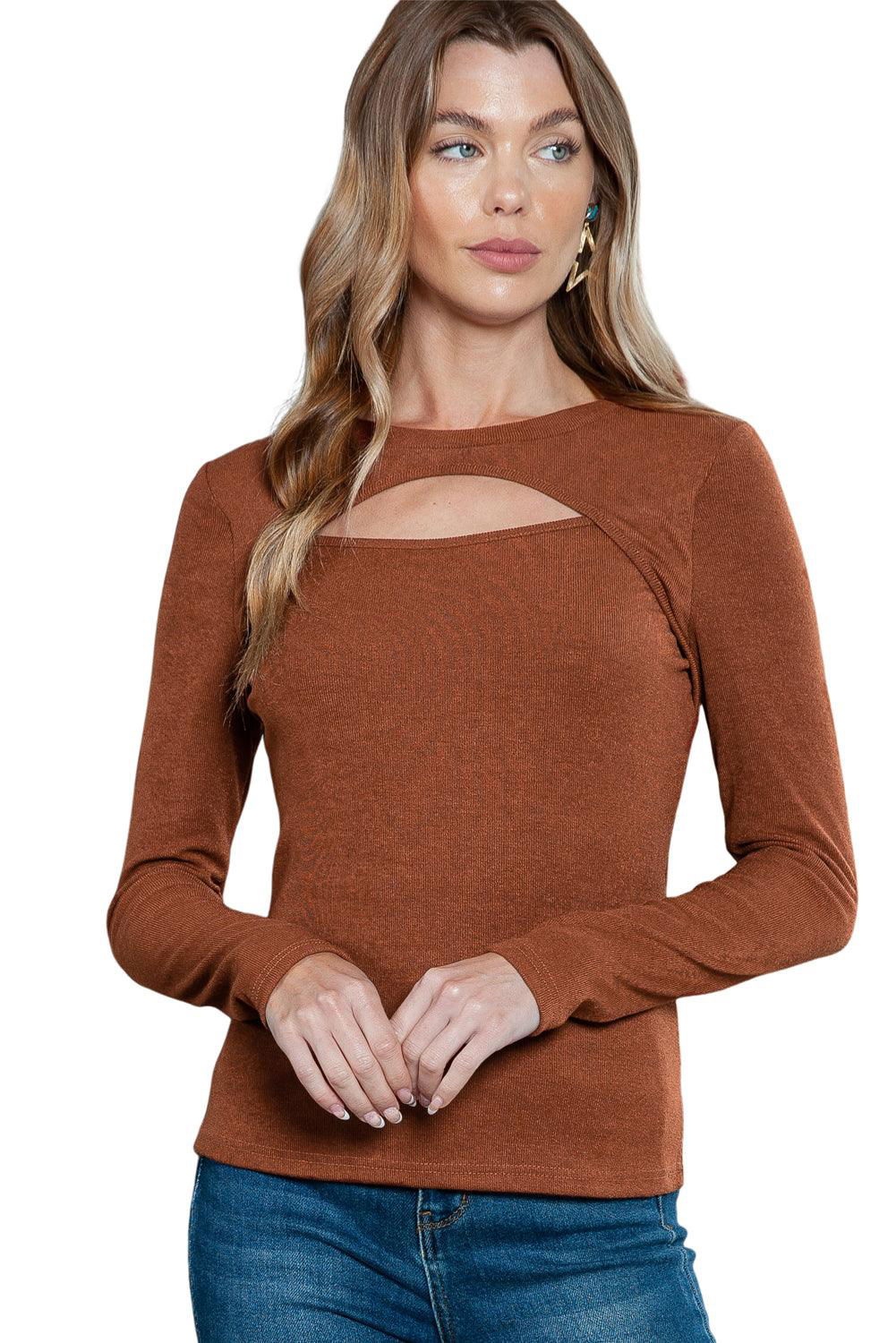 Peekaboo Long Sleeve Top - Vesteeto