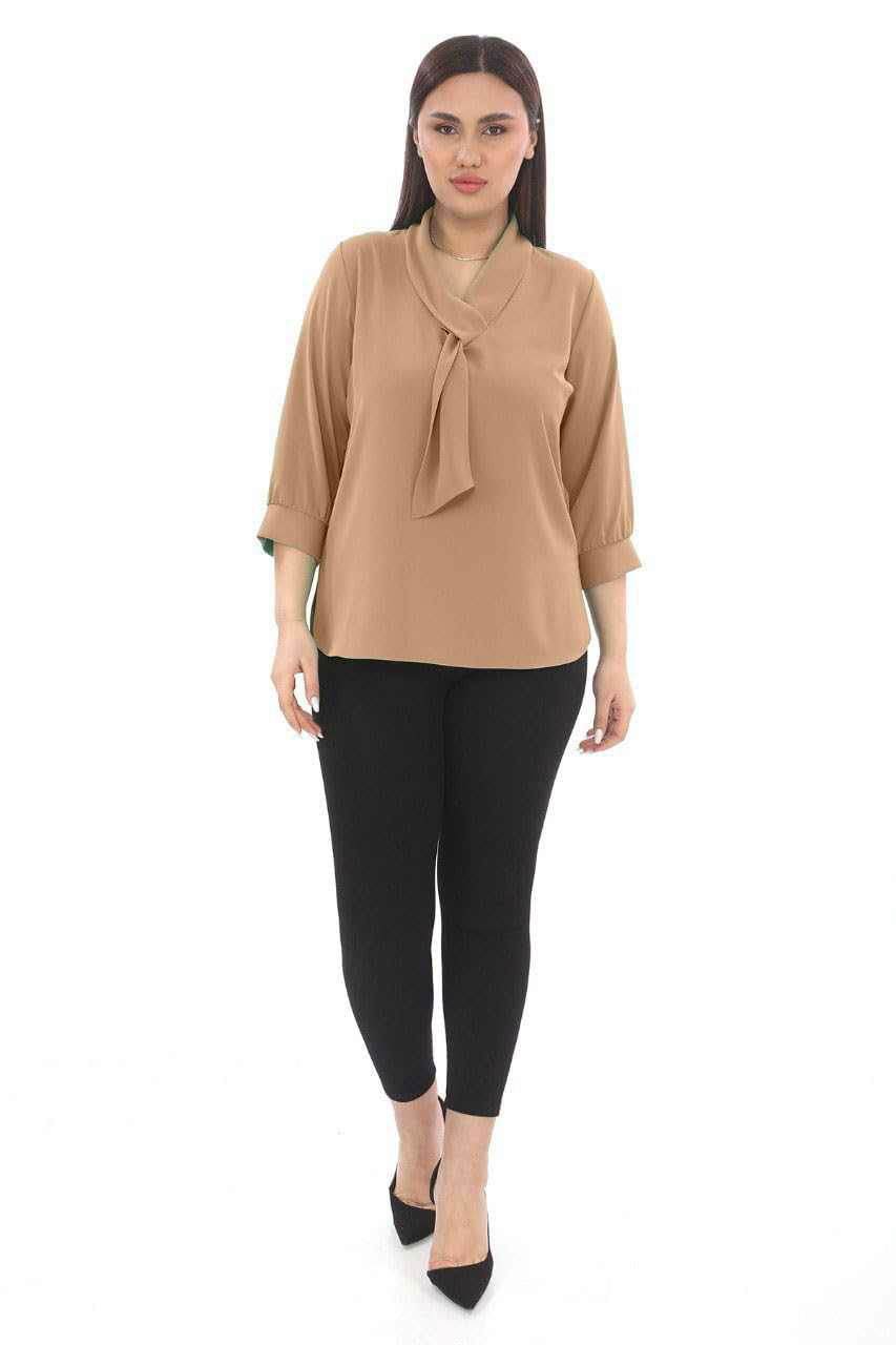 Plus Size Blouse Dressy Office Work Womens Tops 