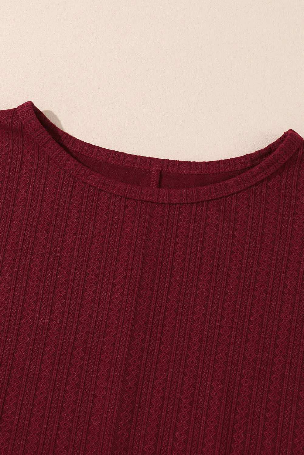 Ruby Plus Size Balloon Sleeve Textured Knit Top - Vesteeto