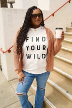 Simply Love Full Size FIND YOUR WILD Short Sleeve T-Shirt - Vesteeto