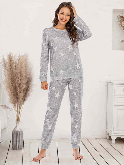 Star Top and Pants Lounge Set 