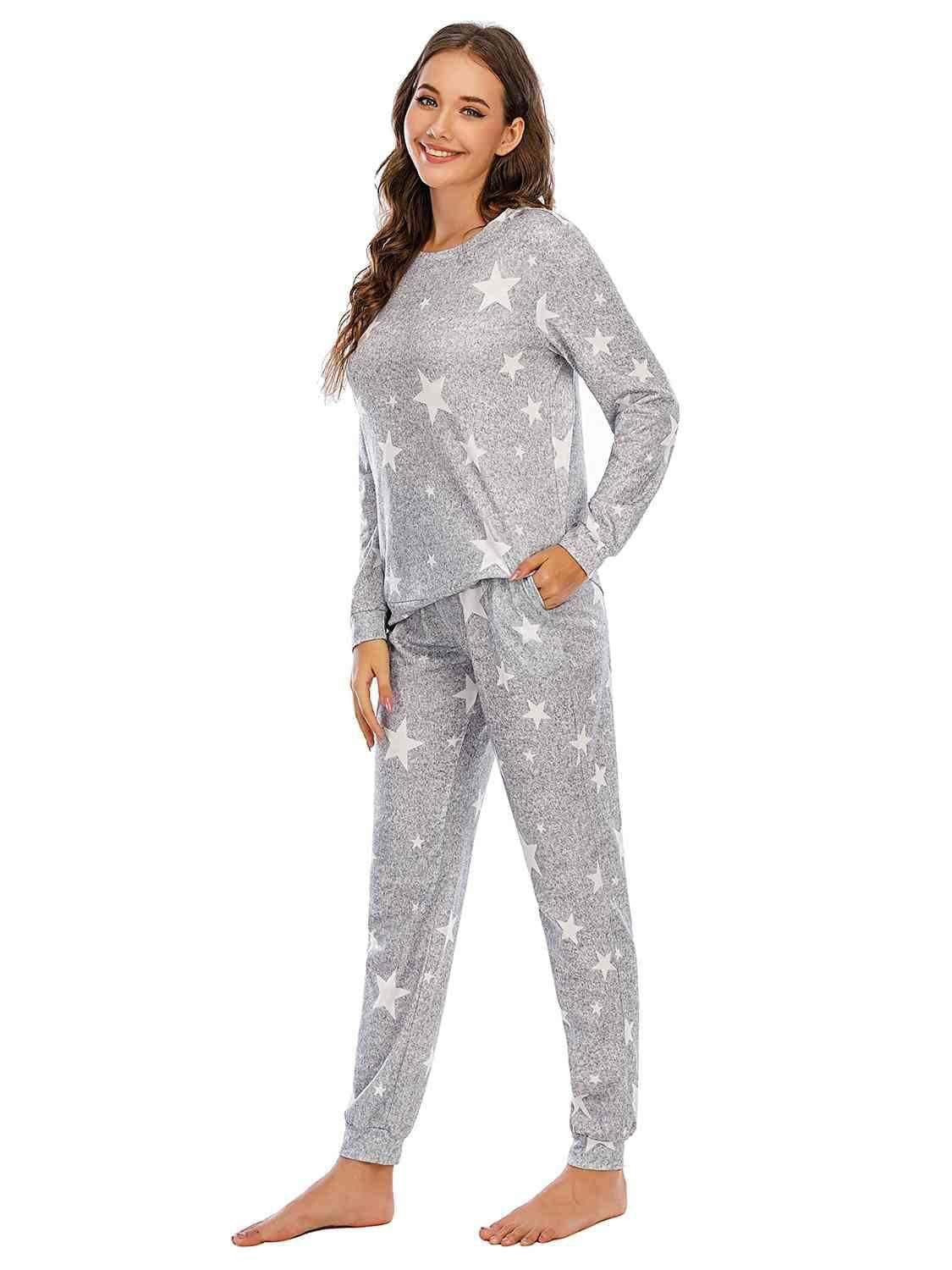 Star Top and Pants Lounge Set 