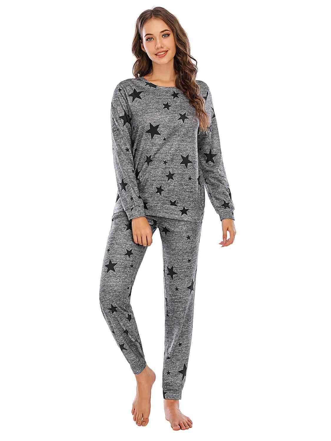 Star Top and Pants Lounge Set 