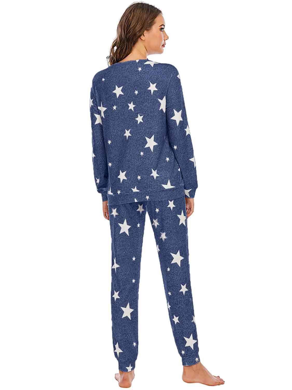 Star Top and Pants Lounge Set 