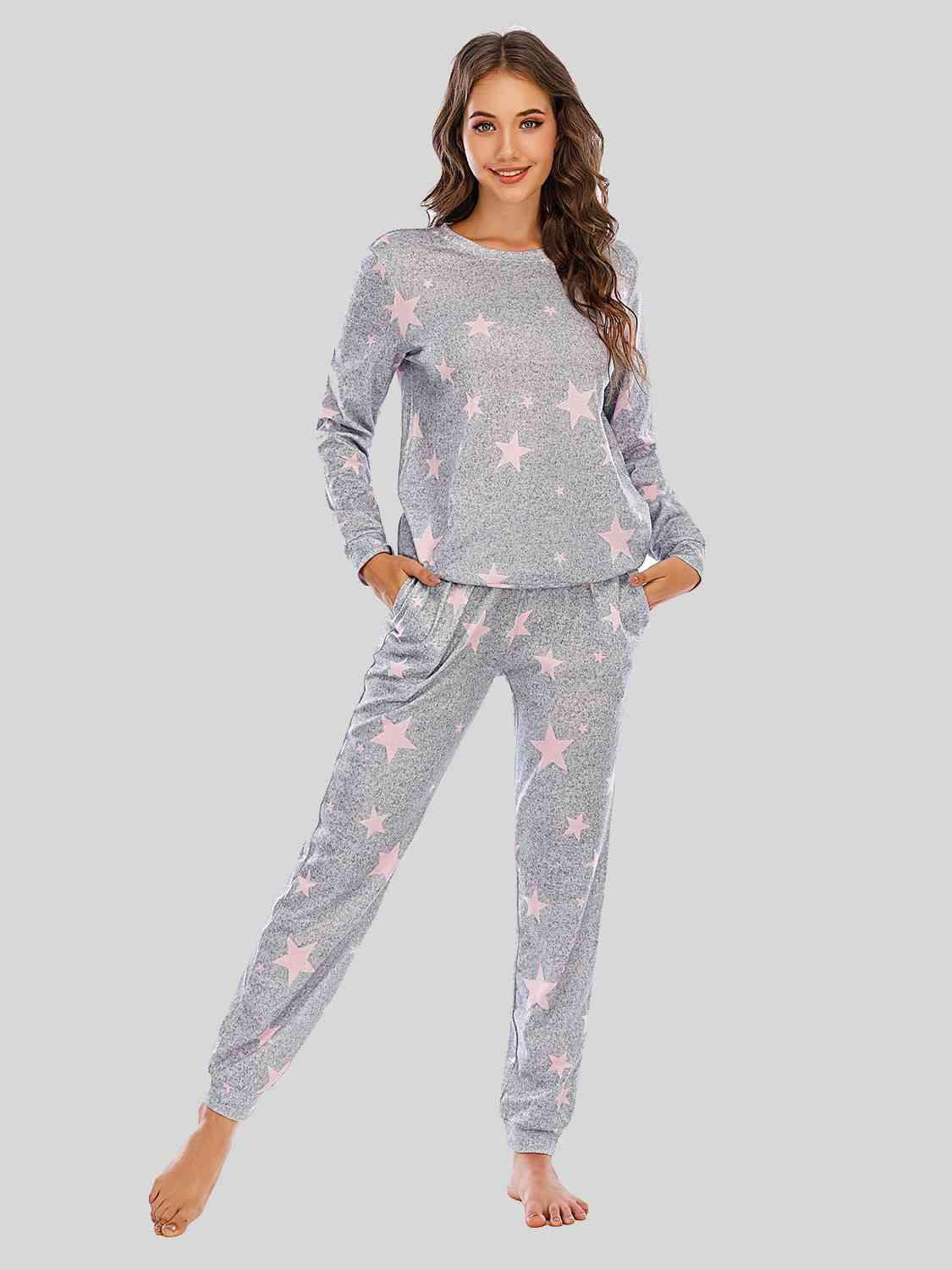 Star Top and Pants Lounge Set 