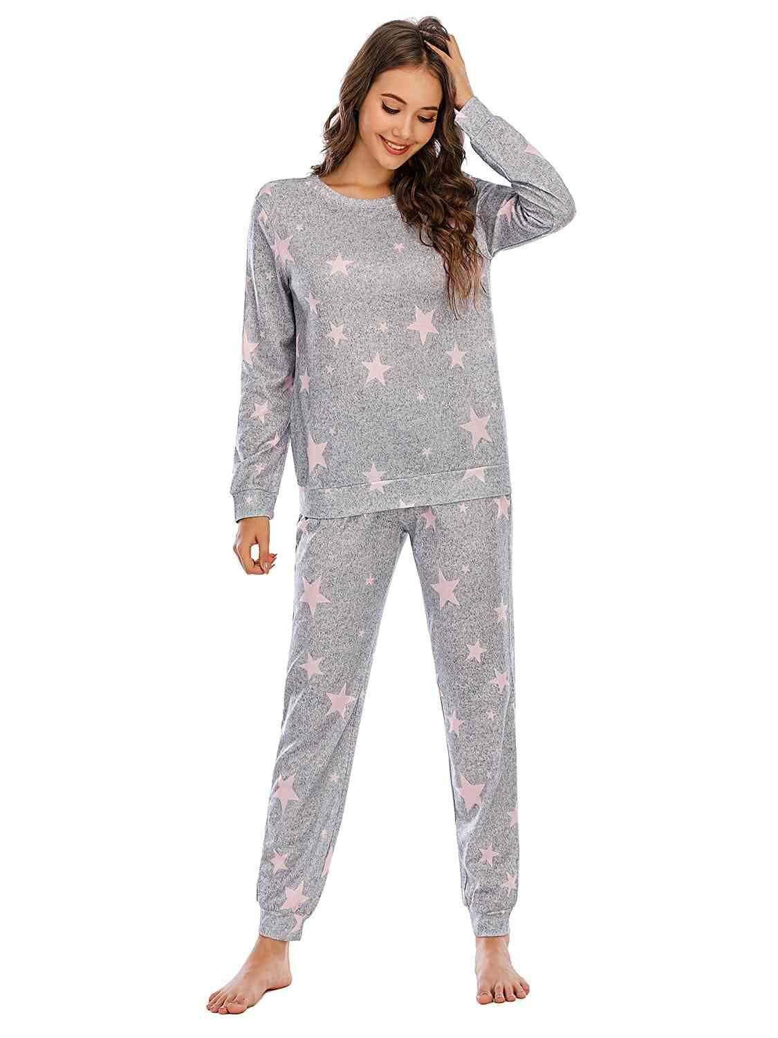 Star Top and Pants Lounge Set 