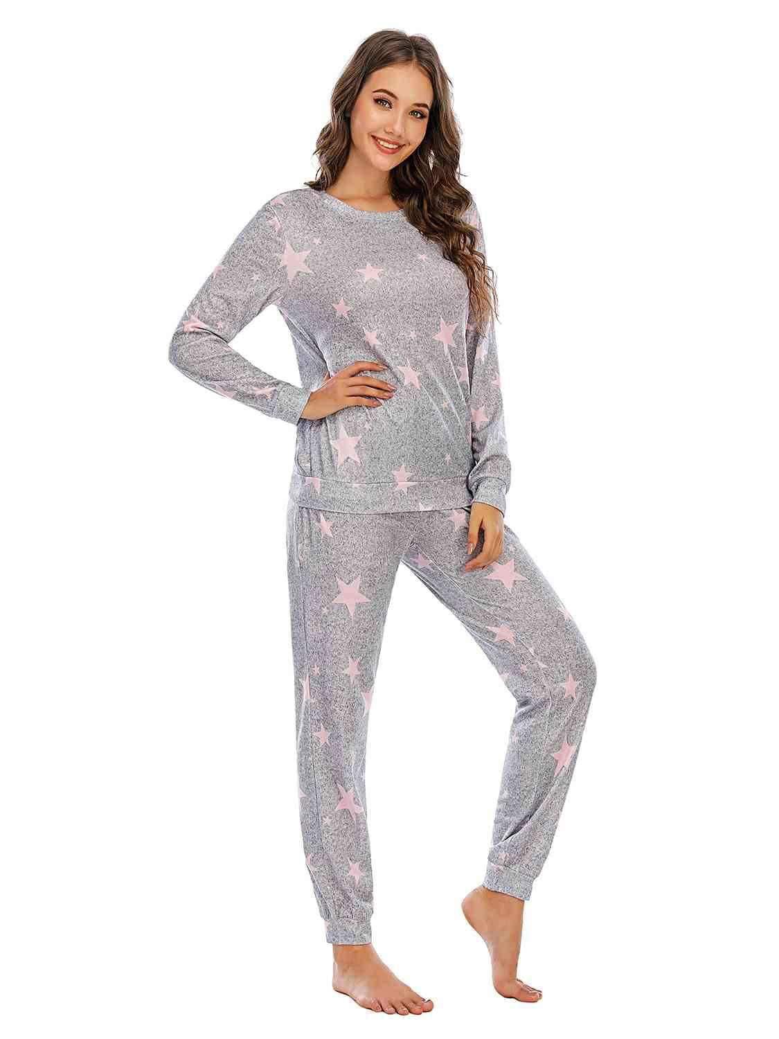 Star Top and Pants Lounge Set 