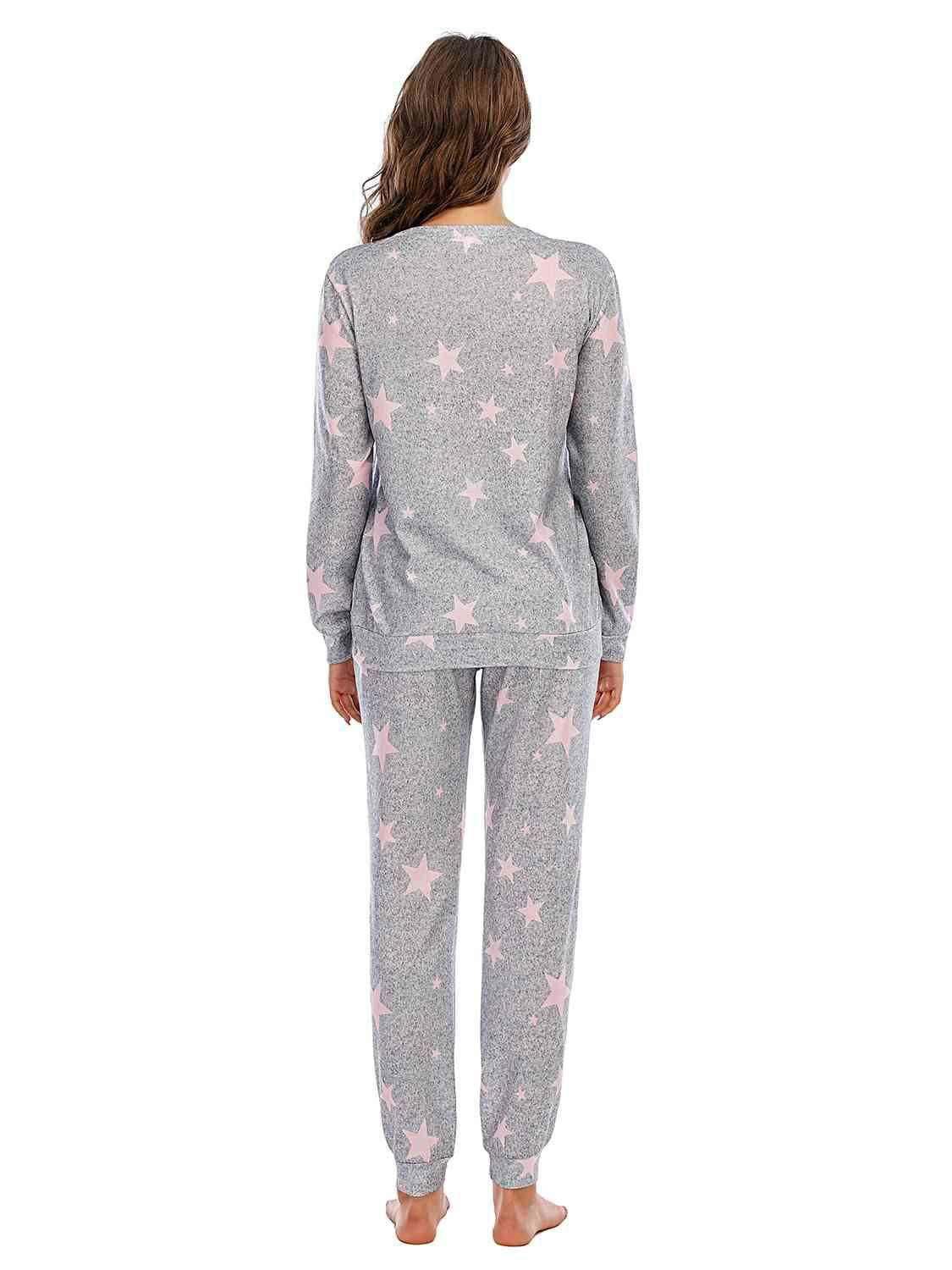 Star Top and Pants Lounge Set 