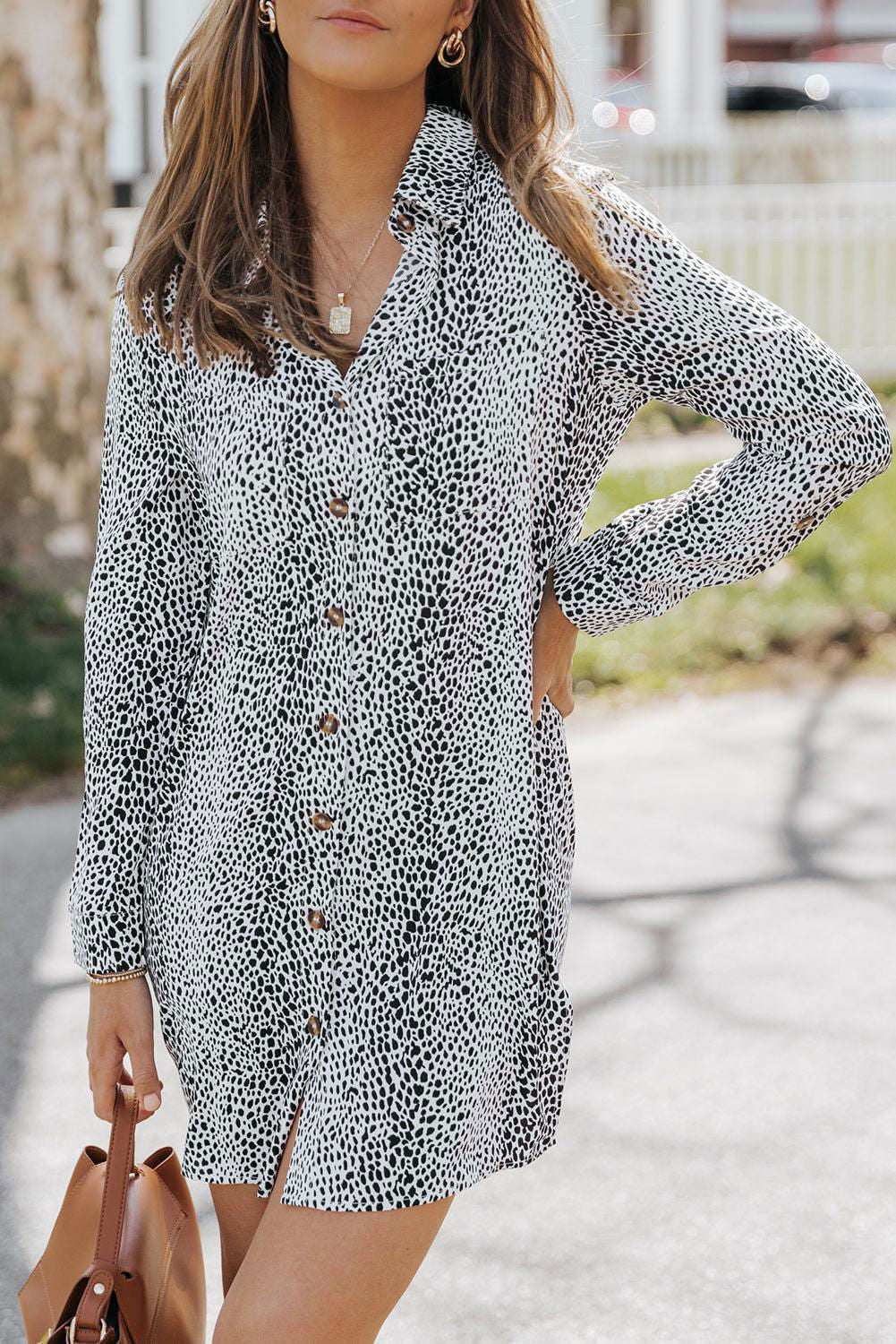 The Cheetah Shirt Dress 