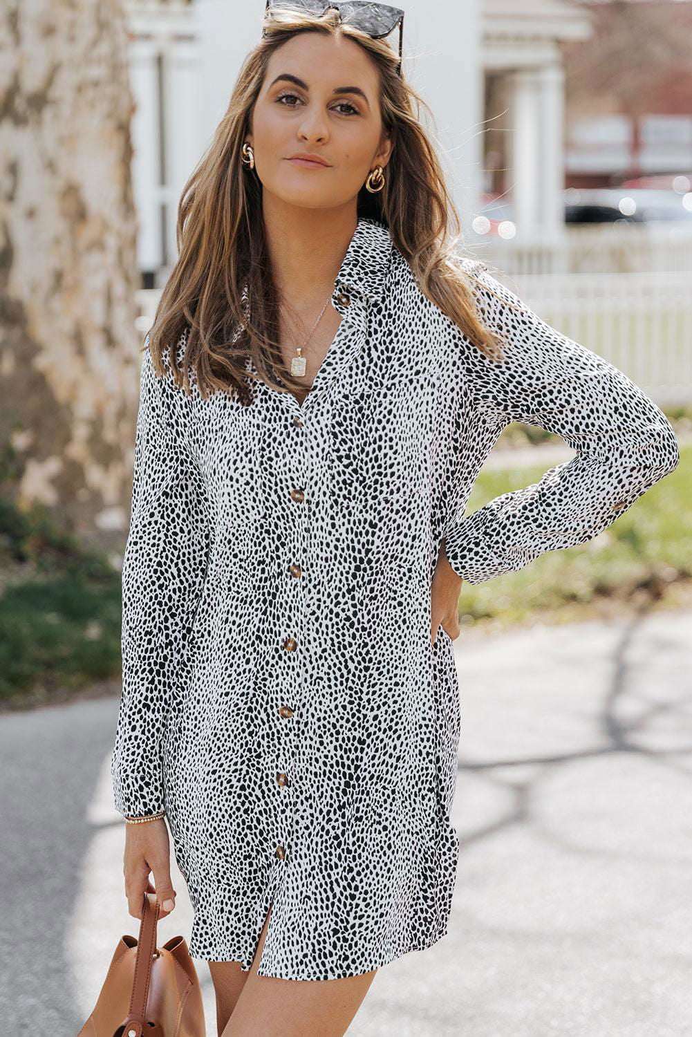 The Cheetah Shirt Dress 