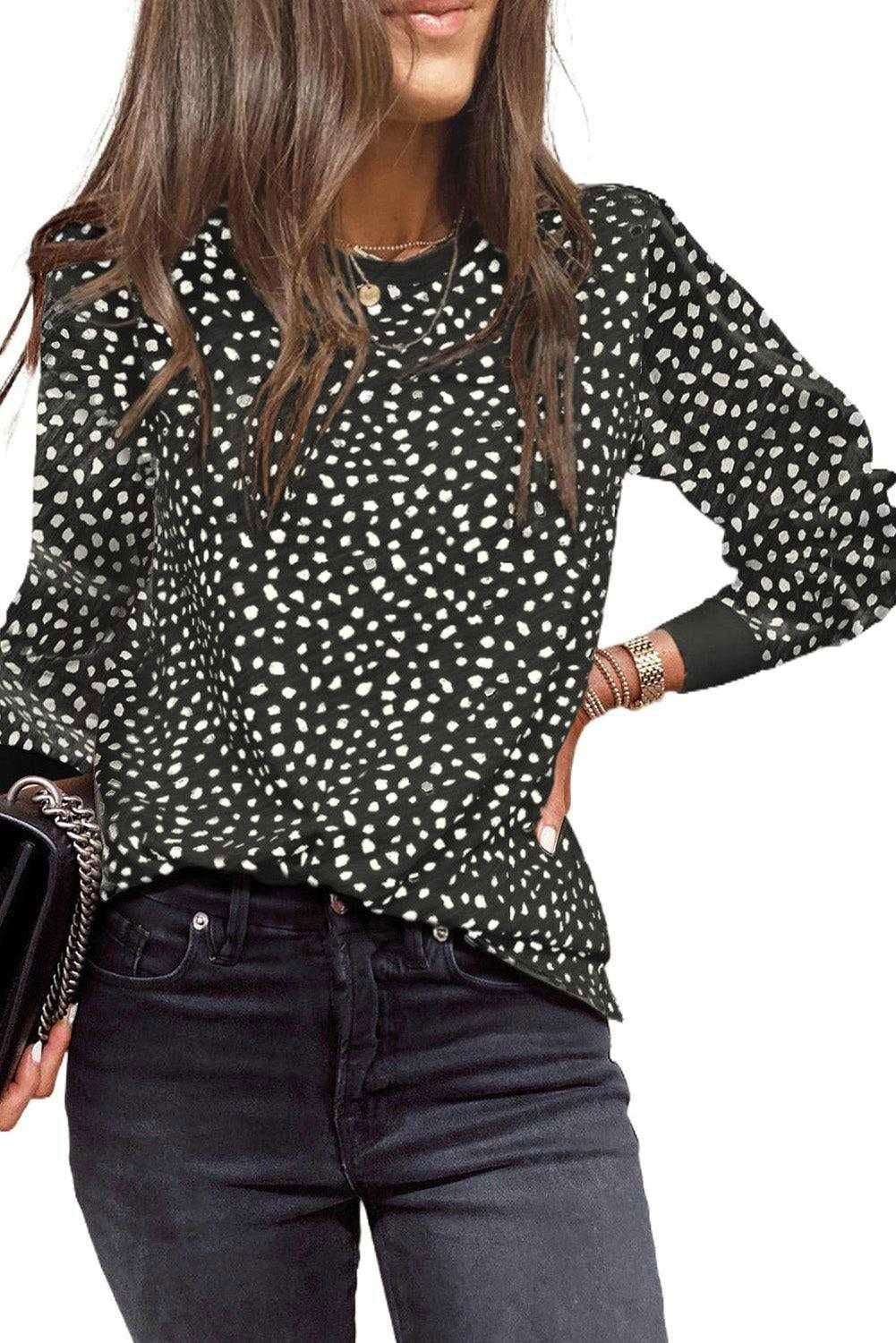 The Spotted Long Sleeve Top 