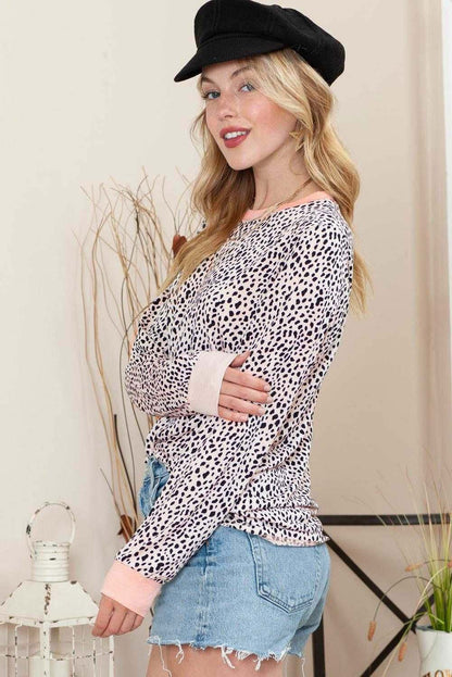 The Spotted Long Sleeve Top 